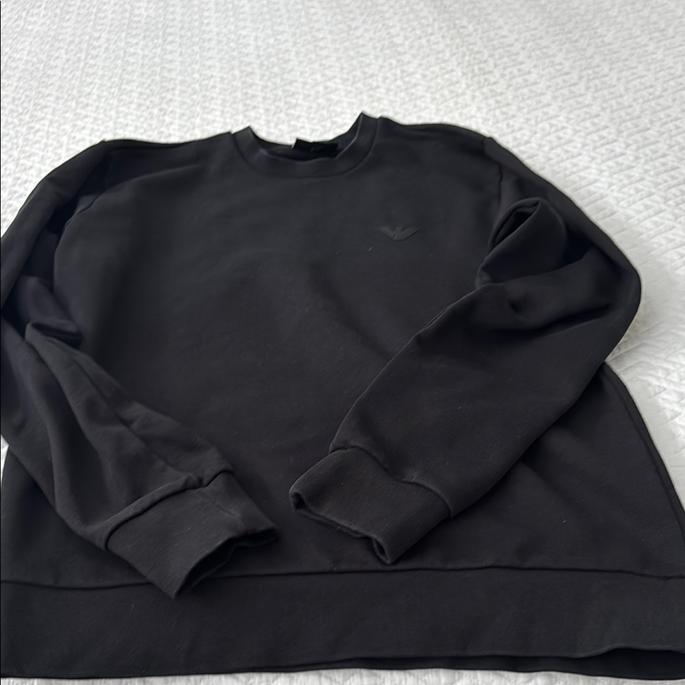 Emporio Armani Black Crewneck Sweater